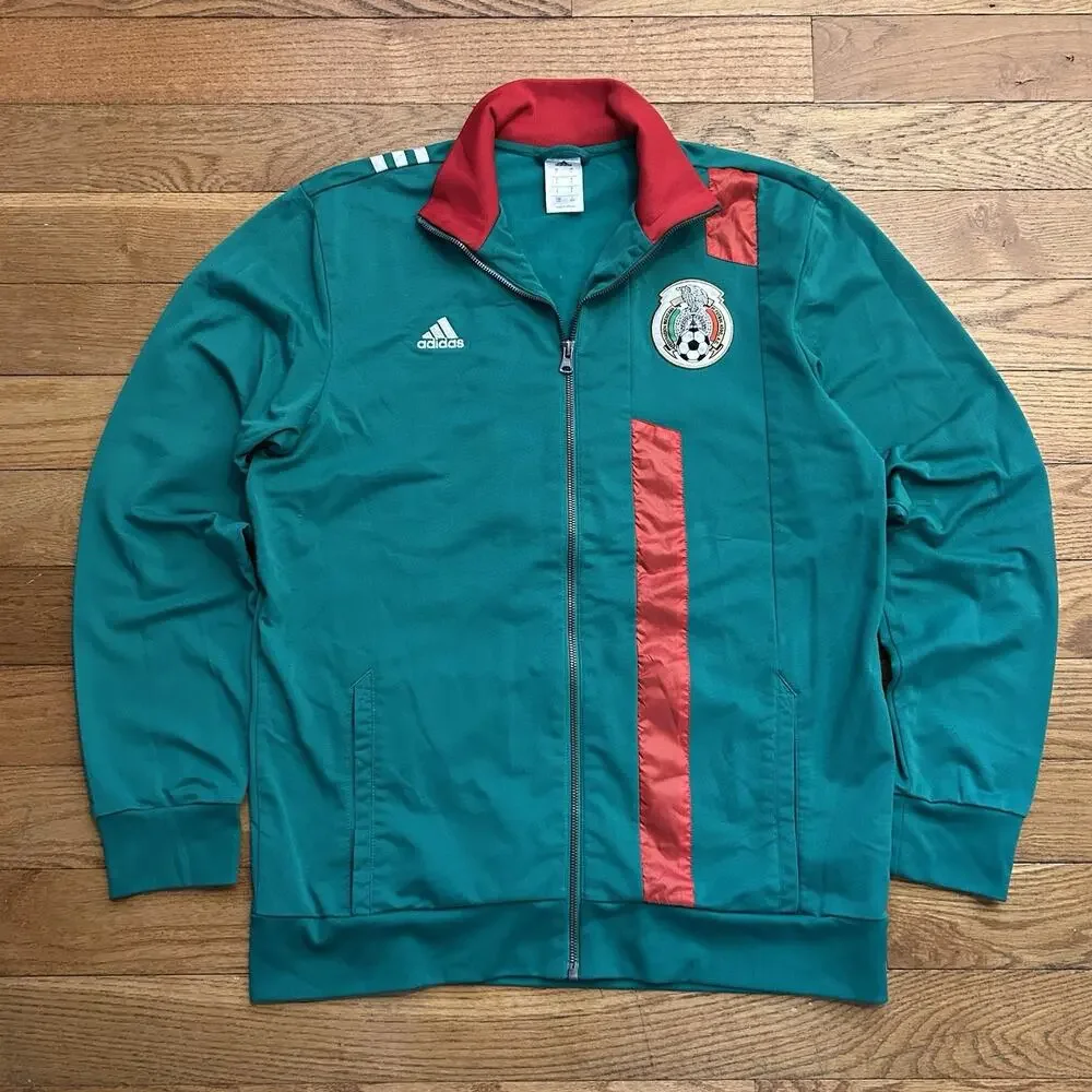 Adidas Mexico 2013-14 World Cup National Team Warm Up Soccer Jacket Large